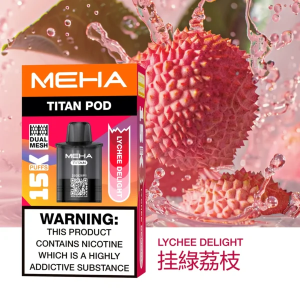 MEHA 魅嗨 TITAN 泰坦 15000口 專用煙彈｜Mesh 網芯 3%尼古丁鹽 15ml 巨量裝 專用 TITAN 主機