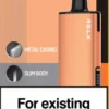 RELX悅刻x-box-16000口拋棄式電子煙-橙色主機.webp RELX 悅刻 X-BOX 16000口|12W-16W雙段功率調節 3%尼古丁鹽 Mesh網狀芯 專用換彈套裝