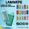 LANA 5000口 拋棄式電子煙｜13ml大容量煙油 3%尼古丁鹽 Mesh網芯還原真實風味 850mAh長效續航