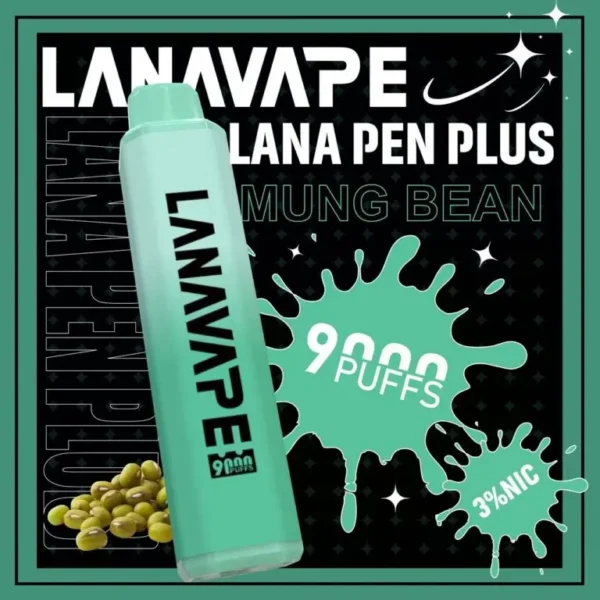 LANA PEN PLUS 9000口｜3%尼古丁鹽 15ml儲油 650mAh Mesh網芯 Type-C充電