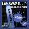 LANA PEN PLUS 9000口｜3%尼古丁鹽 15ml儲油 650mAh Mesh網芯 Type-C充電