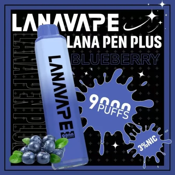 LANA PEN PLUS 9000口｜3%尼古丁鹽 15ml儲油 650mAh Mesh網芯 Type-C充電