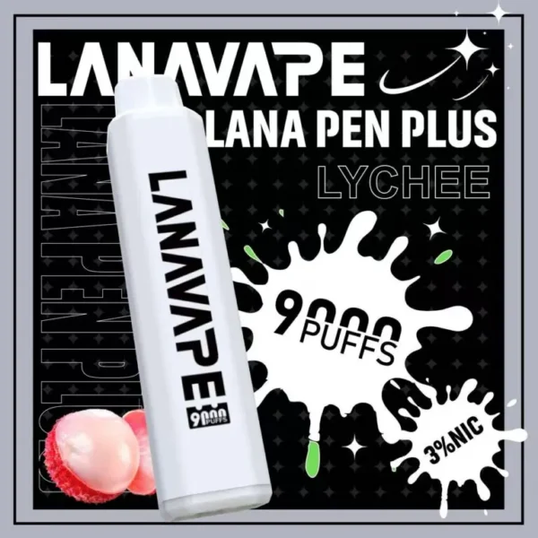 LANA PEN PLUS 9000口｜3%尼古丁鹽 15ml儲油 650mAh Mesh網芯 Type-C充電