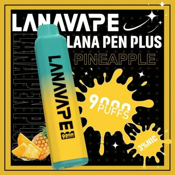 LANA PEN PLUS 9000口｜3%尼古丁鹽 15ml儲油 650mAh Mesh網芯 Type-C充電