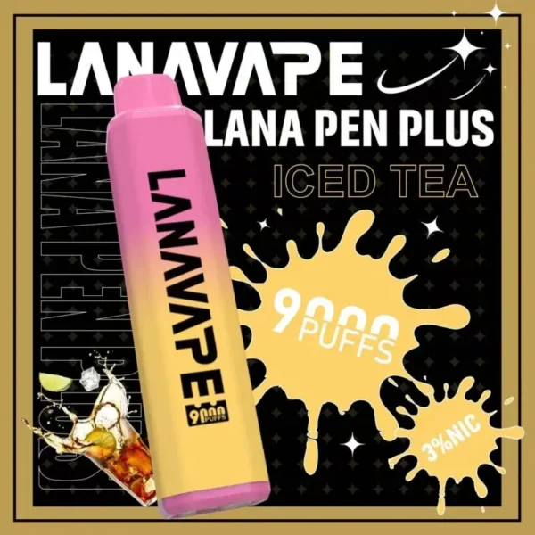 LANA PEN PLUS 9000口｜3%尼古丁鹽 15ml儲油 650mAh Mesh網芯 Type-C充電