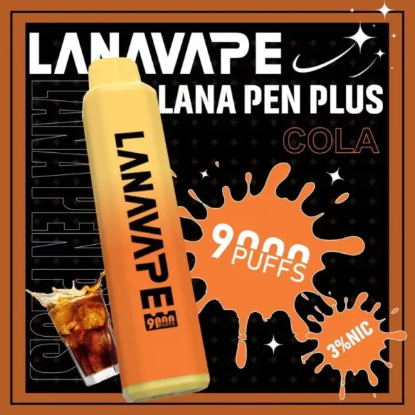 LANA PEN PLUS 9000口｜3%尼古丁鹽 15ml儲油 650mAh Mesh網芯 Type-C充電