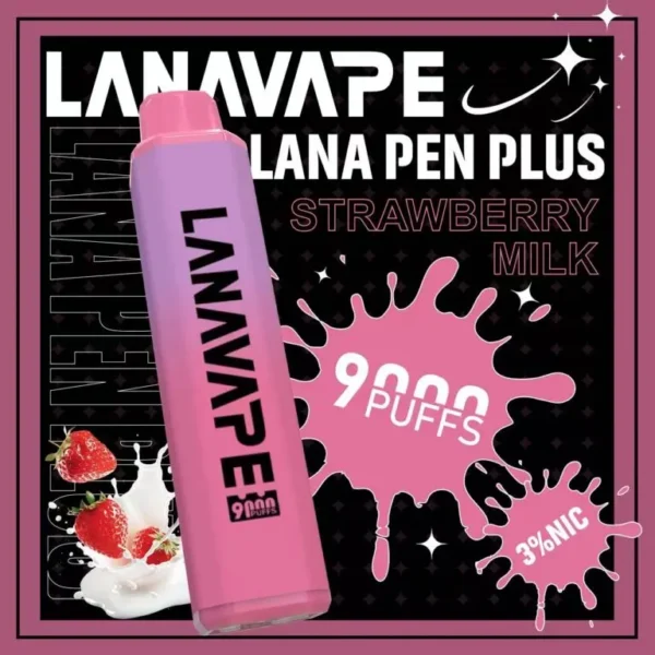 LANA PEN PLUS 9000口｜3%尼古丁鹽 15ml儲油 650mAh Mesh網芯 Type-C充電