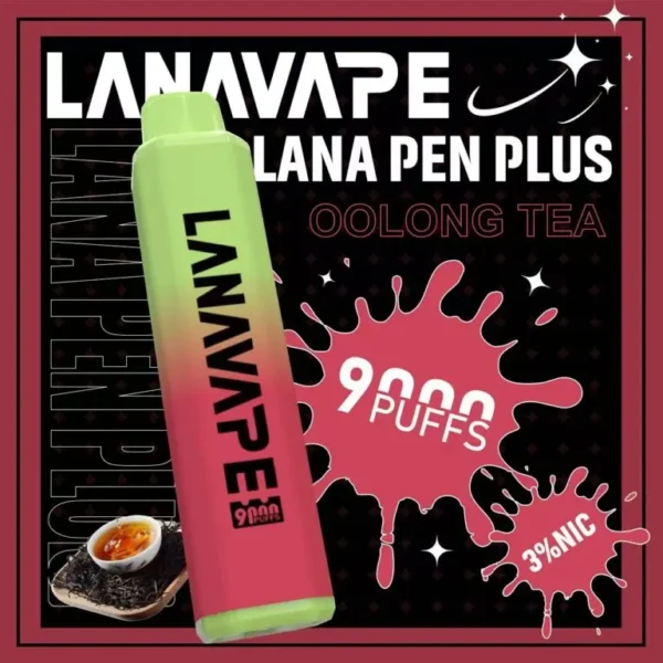 LANA PEN PLUS 9000口｜3%尼古丁鹽 15ml儲油 650mAh Mesh網芯 Type-C充電
