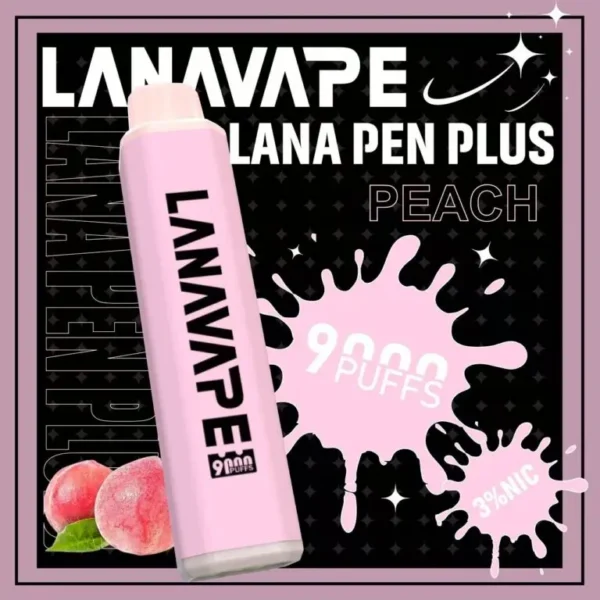 LANA PEN PLUS 9000口｜3%尼古丁鹽 15ml儲油 650mAh Mesh網芯 Type-C充電