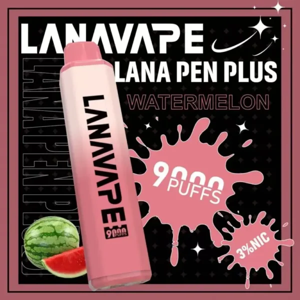 LANA PEN PLUS 9000口｜3%尼古丁鹽 15ml儲油 650mAh Mesh網芯 Type-C充電